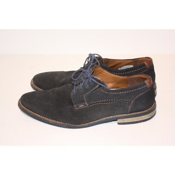 HEL by LLOYD Blue Suede Shoes Mens sz 9 Made in Germany Casual Work - Picture 8 of 14